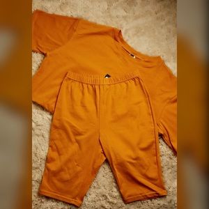 2 pc set biker shorts 3 colors